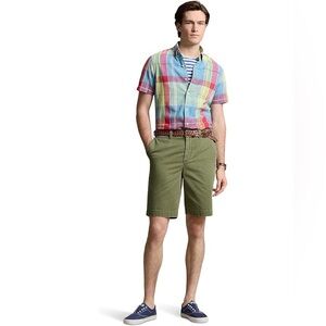Polo Ralph Lauren 10-Inch Relaxed Fit Chino Short in Olive Size 35